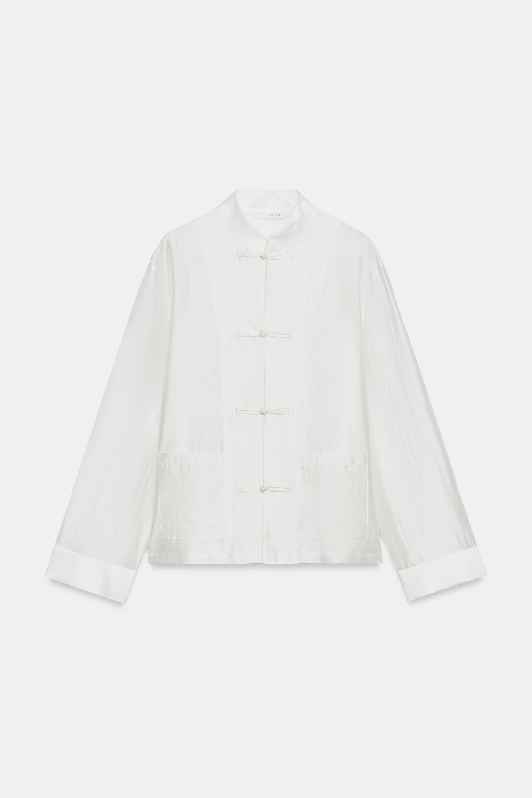 CHEMISE SATINÉE ALAMARS ZW COLLECTION